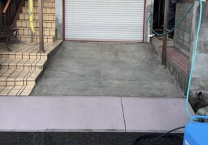 ガレージ高圧洗浄②